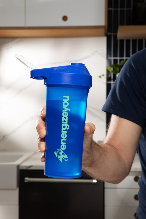 EnergizeYou Shaker Bottle, BPA-Free, Made in USA, Leak Proof