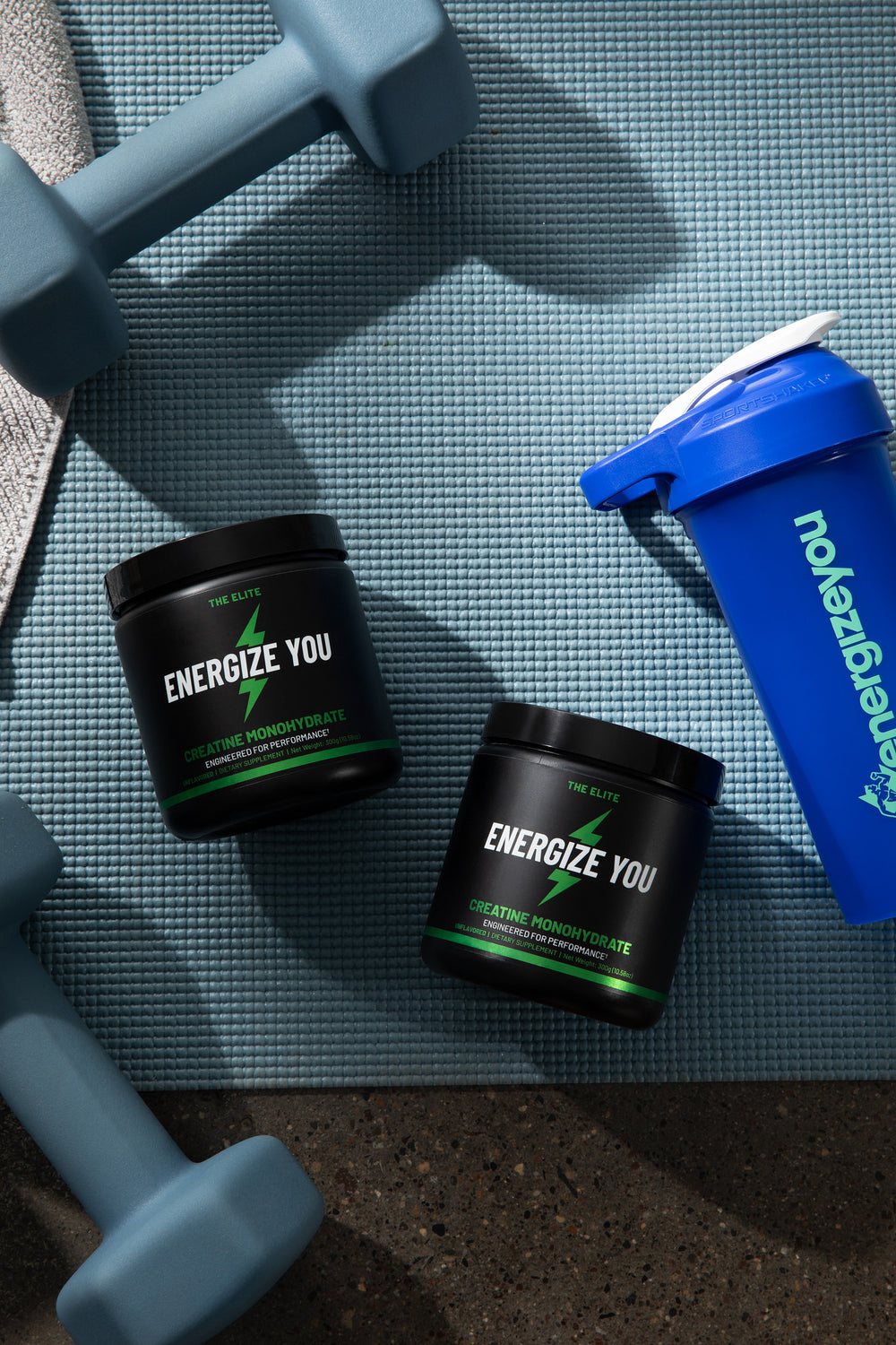 Energizeyou Creatine Monohydrate & Domestically produced Energizeyou Shaker bottle